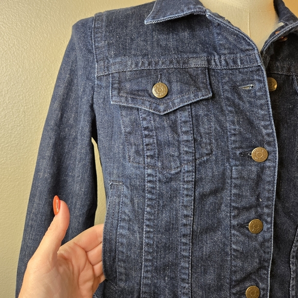 J. Crew Cropped Denim Jacket Medium - Picture 4 of 11